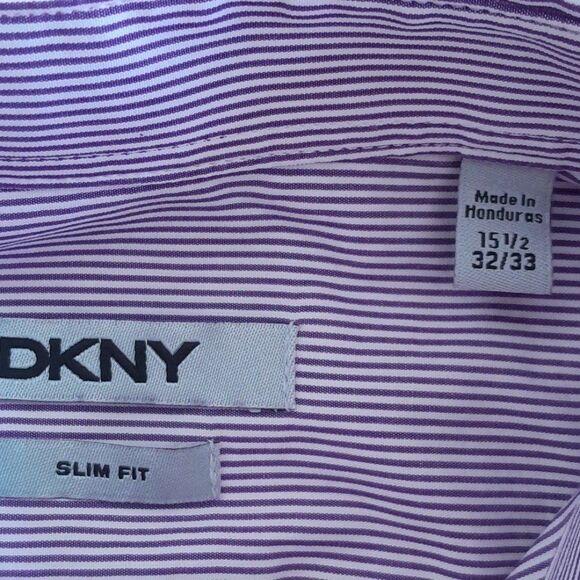 DKNY, Slim fit Stripe, Cotton Button down Shirt - Picture 6 of 12